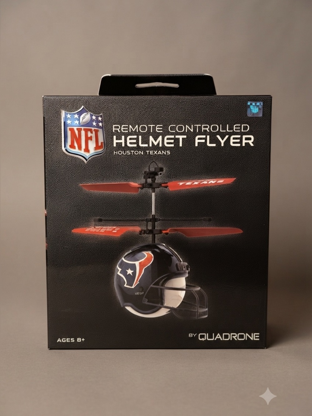 NFL Houston Texans Remote Controlled Helmet Flyer Drone Quadrone Toy NIB